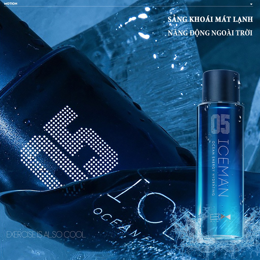 Toner Dưỡng Ẩm Da ICEMAN Chống Nhờn Se Khít Lỗ Chân Lông BLUEMAN 150ml ZL37