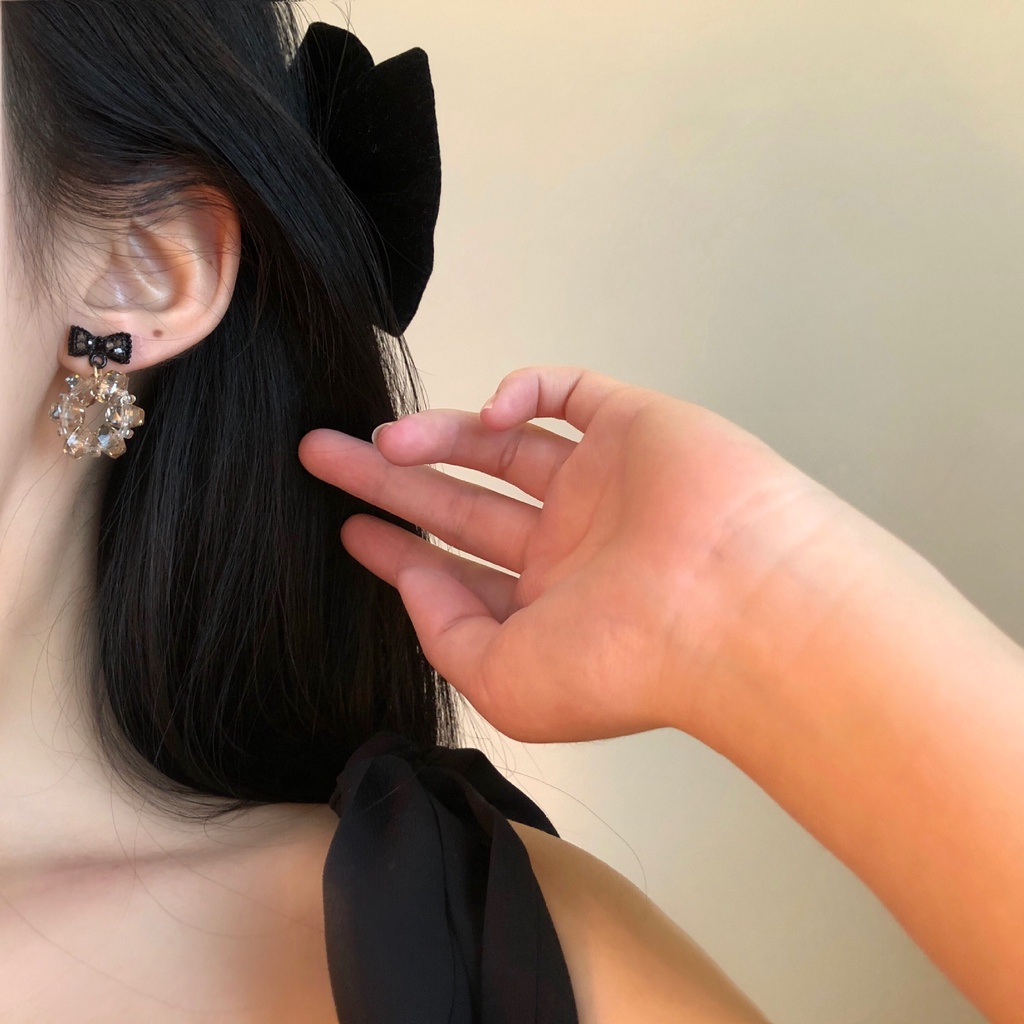 Bông Tai Hình Nơ Phong Cách Hàn Quốc Sang Trọng Thời Trang Cho Nữ