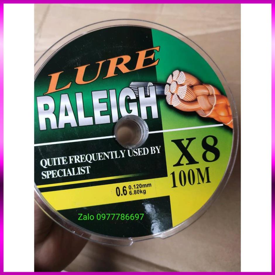 ⭐ [ SALE 50% ] Dây Dù Câu Cá RALEIGH  X8 7 màu Siêu Đẹp Siêu Bền Mịn