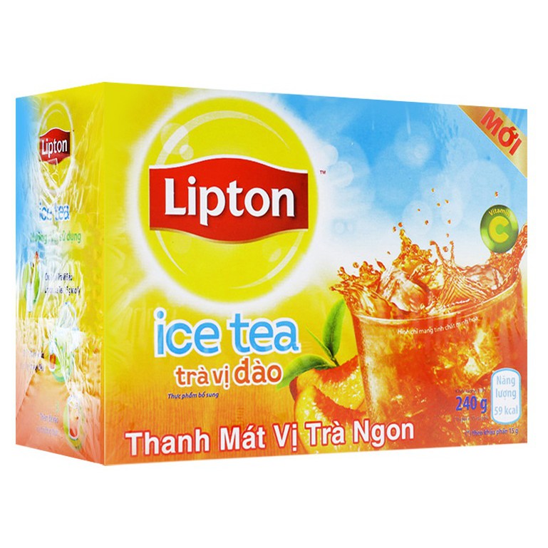 LIPTON TRÀ HÒA TAN 2 VỊ ĐÀO/CHANH MẬT ONG