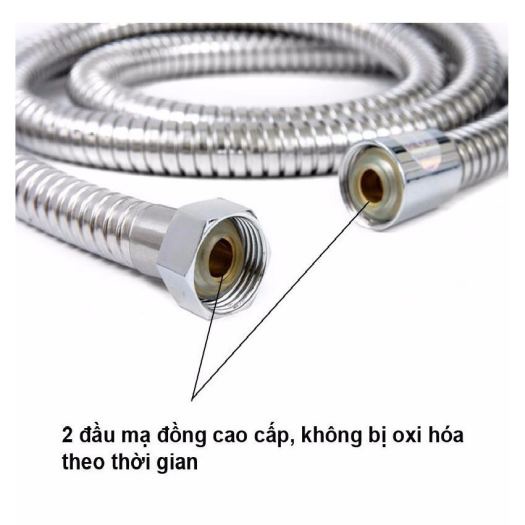 Dây sen, dây xịt, dây cấp nước vòi hoa sen, vòi xịt Inox 304 cao cấp
