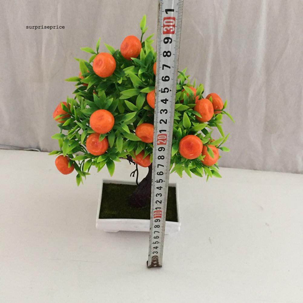 Chậu cây cam nhân tạo cho trang trí nhà sân vườn