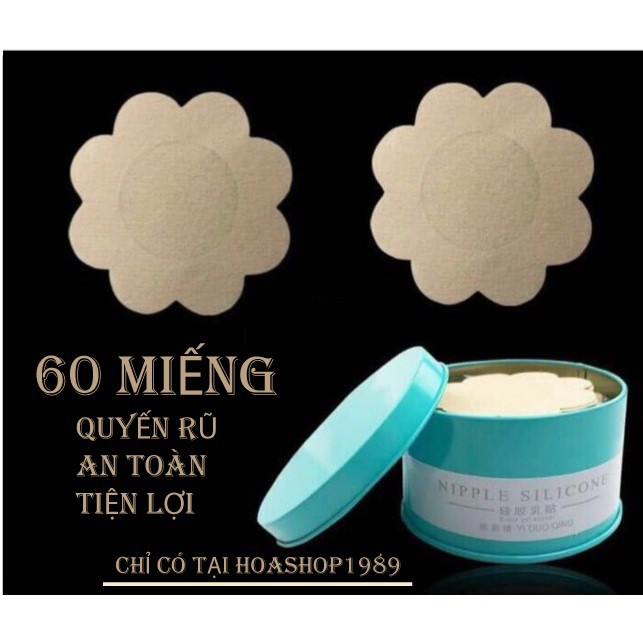 Hộp 60 Miếng Dán Đầu Ti Hình Bông Hoa Tiện Lợi | BigBuy360 - bigbuy360.vn