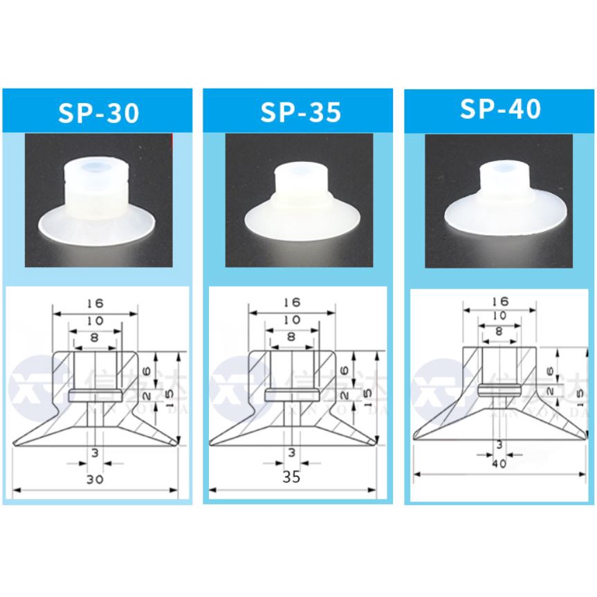 Giác hút, núm hút chân không cao su 1 lớp SP