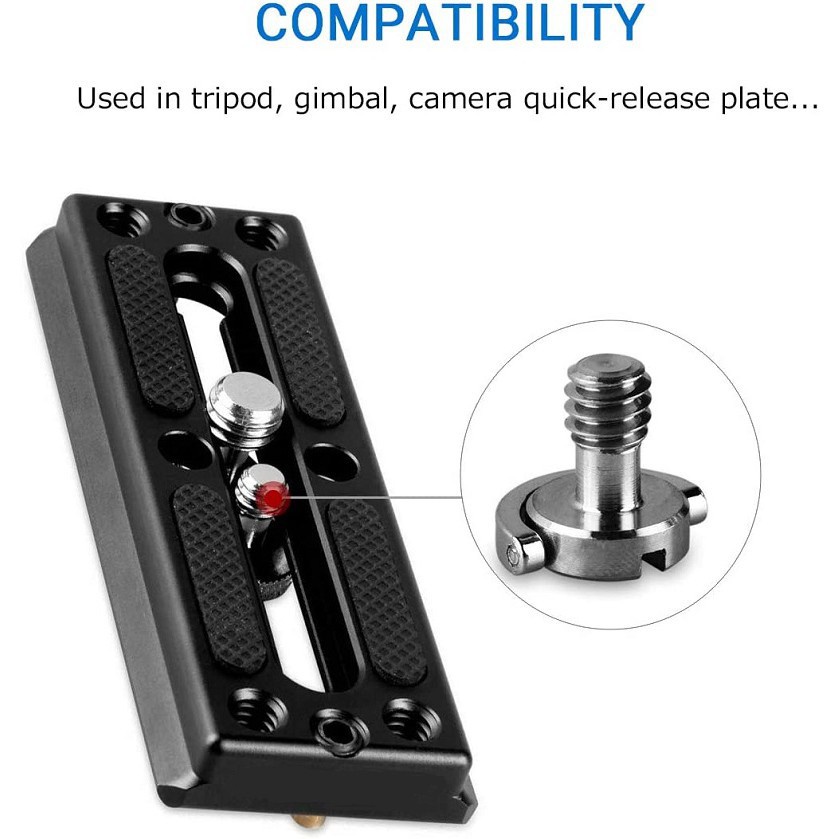 15 Ốc Vít Lammcou Chữ D 1 / 4&quot; Bằng Thép Không Gỉ Gắn Chân Đế Máy Ảnh 1/ 4-20
