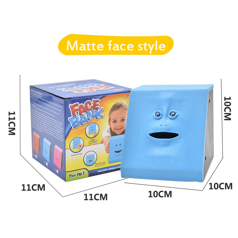 TOYBOX Human face piggy bank intelligent music sensor face piggy bank toy without battery TOYBOX