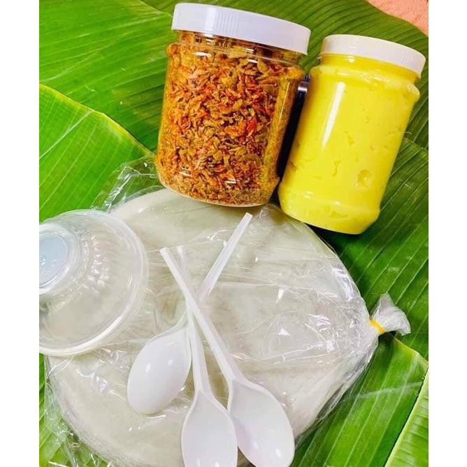 Combo bánh tráng phơi sương kèm topping 1,4kg