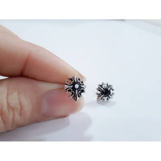 KHUYÊN HÌNH ĐÍNH ĐÁ CHROME HEART/ KHUYÊN THÉP Y TẾ( theo chiếc)