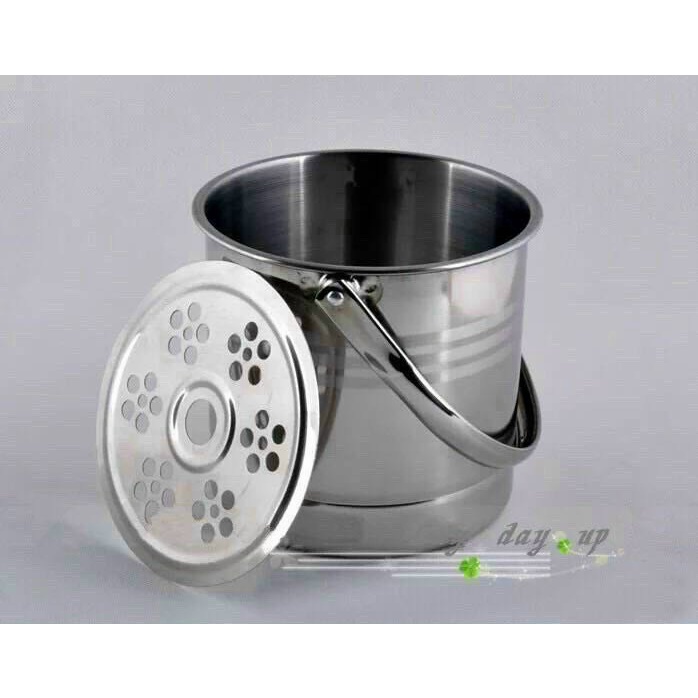 Xô Đựng Đá Inox Có Quai Sách Size 14cm