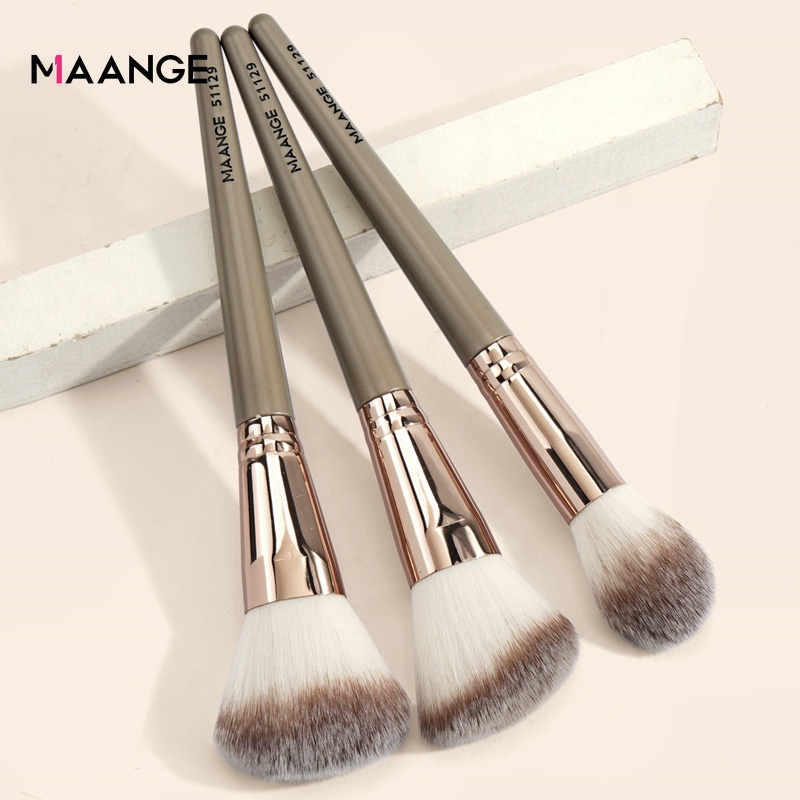 Bộ 3 Cọ Trang Điểm MAANGE Phủ Phấn đánh Má Hồng Highlight