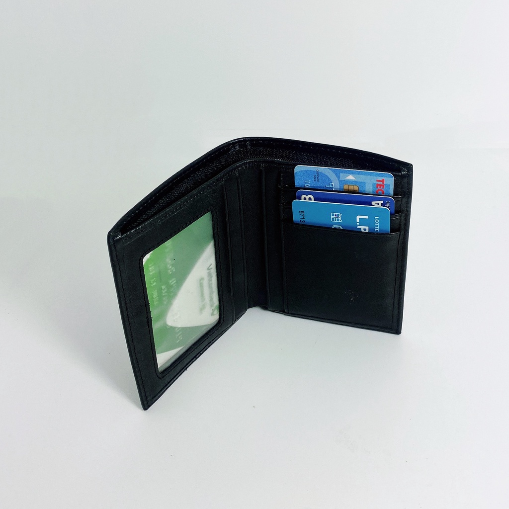 Ví da bò thật cao cấp kiểu khâu kim dáng đứng dành cho nam thương hiệu Jun Secret JSKKD đa màu sắc