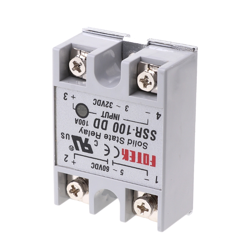 Rơle bán dẫn SSR-100 DD đầu vào 100A 3-32V DC và đầu ra 5-60V DC