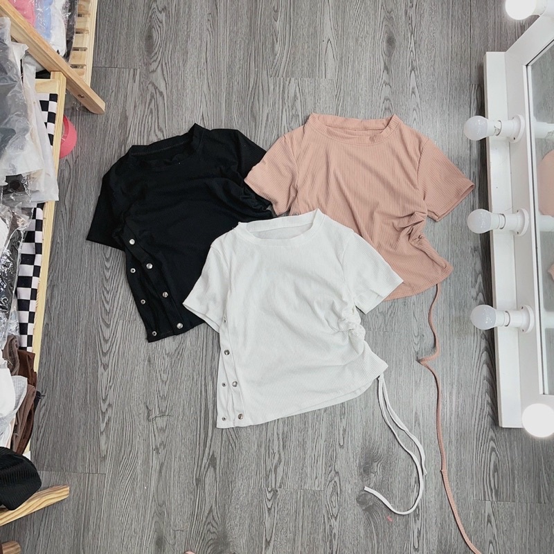 Áo Croptop Xả Lỗ Như Hình Sàn Chụp Thật