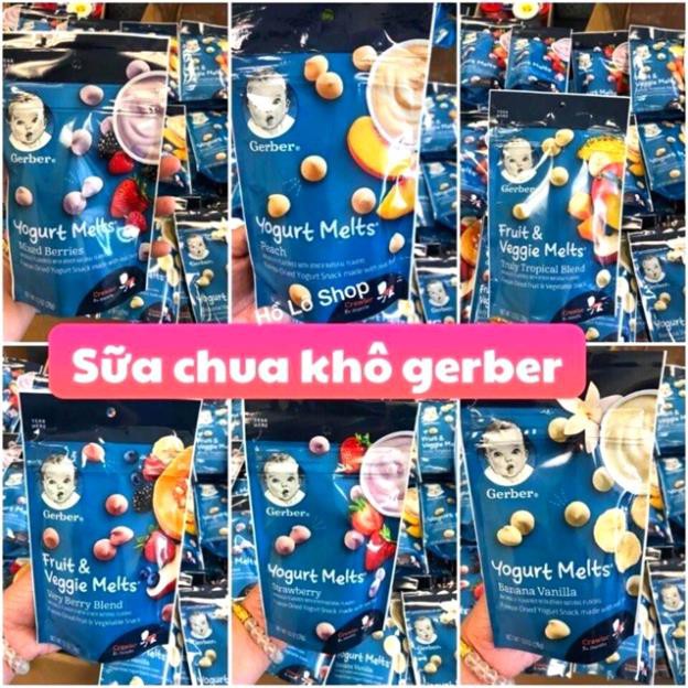 Sữa chua khô Gerber Mỹ cho bé từ 8 tháng 28g date 2022