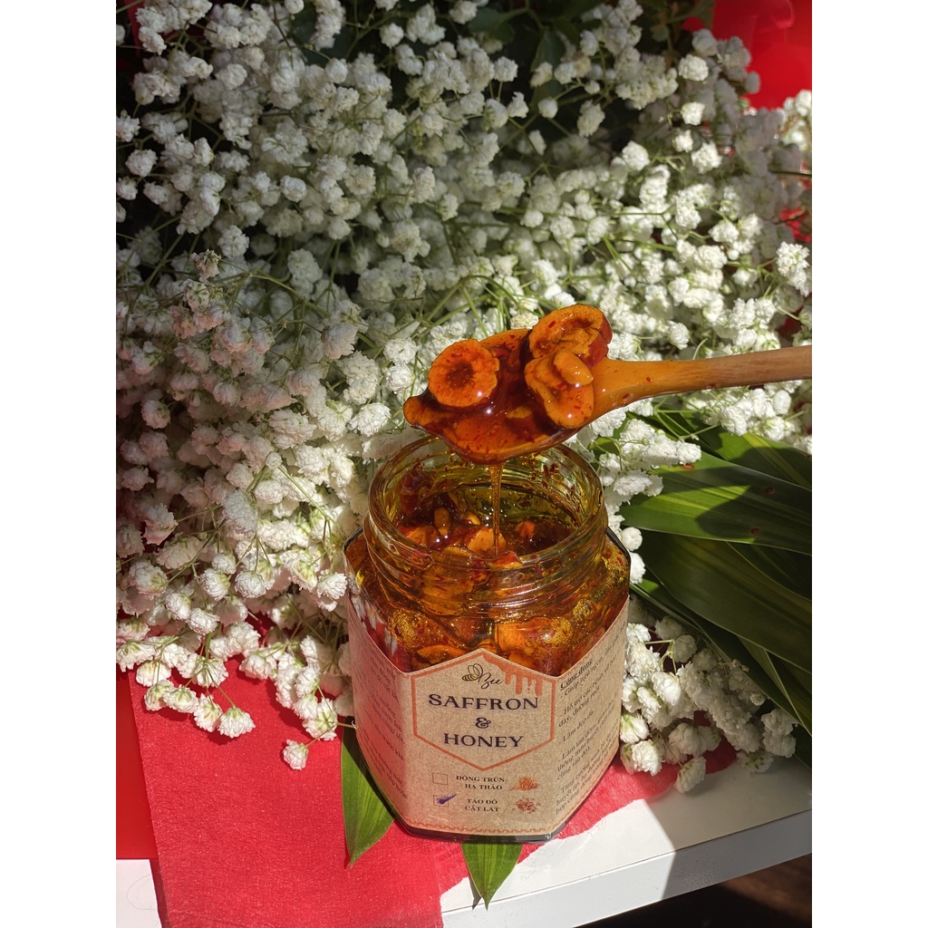 Saffron ngâm mật ong táo đỏ Beebeauty chính hãng