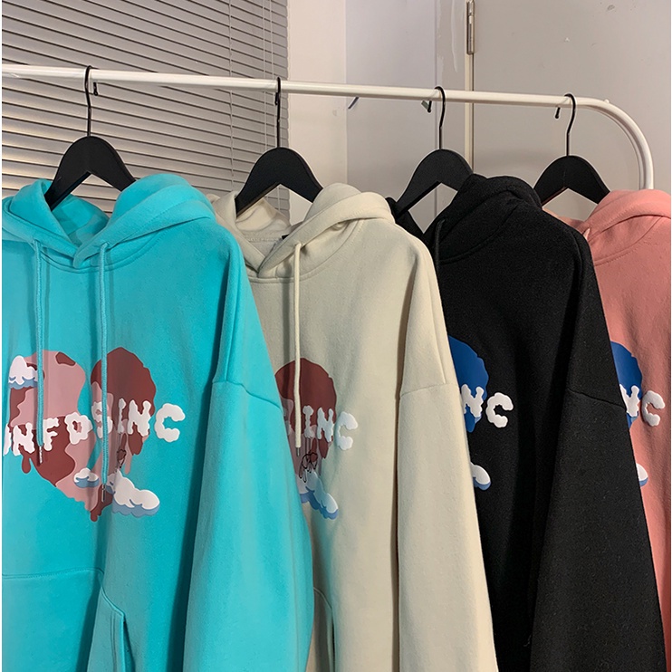 Áo khoác nỉ trơn có mũ dành cho cả nam và nữ