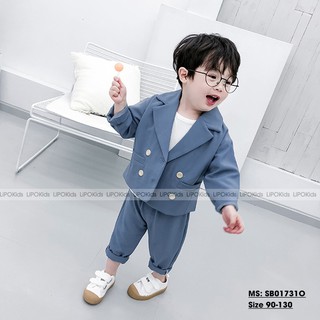 SET VEST XANH CHO BÉ TRAI - SB017