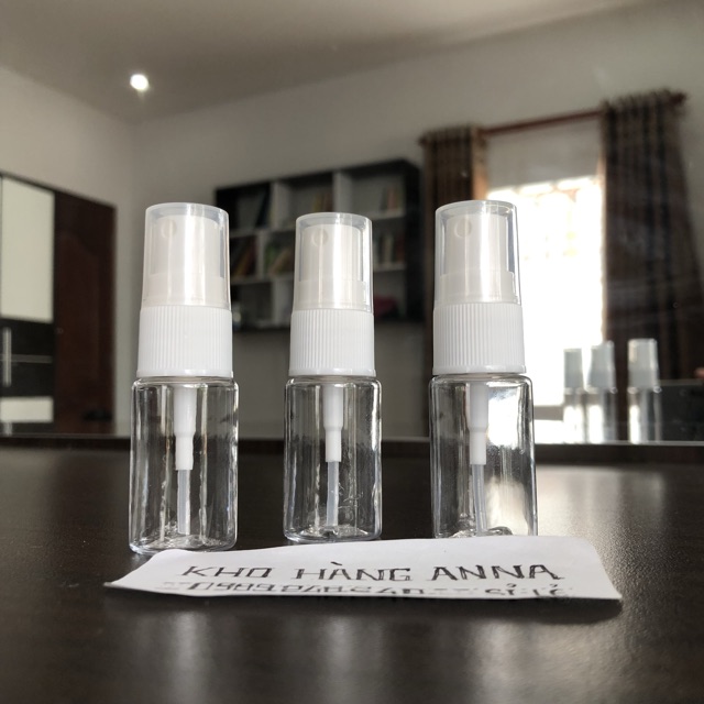CHAI NHỰA TRONG SUỐT 10ML - LỌ CHIẾT MĨ PHẨM , đựng NƯỚC HOA xịt sương / nắp bật nhỏ giọt