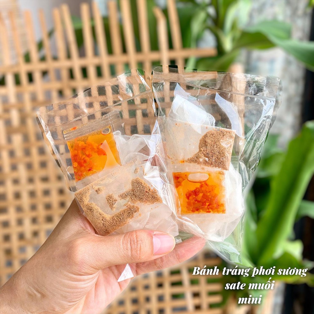 10 BỊCH BÁNH TRÁNG PHƠI SƯƠNG SATE MUỐI MINI