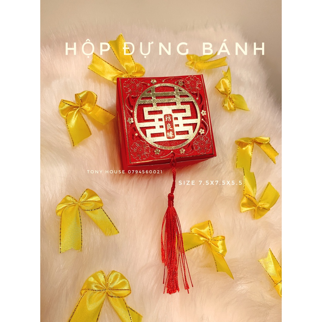 HỘP BÁNH CƯỚI - HỘP QUÀ TẶNG ĐÁM CƯỚI CAO CẤP - TONY HOUSE