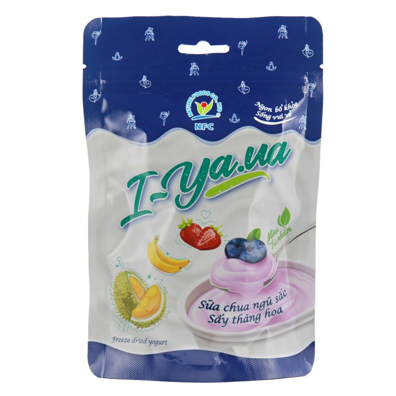 Sữa chua ngũ sắc sấy thăng hoa I-Yaua túi 25g