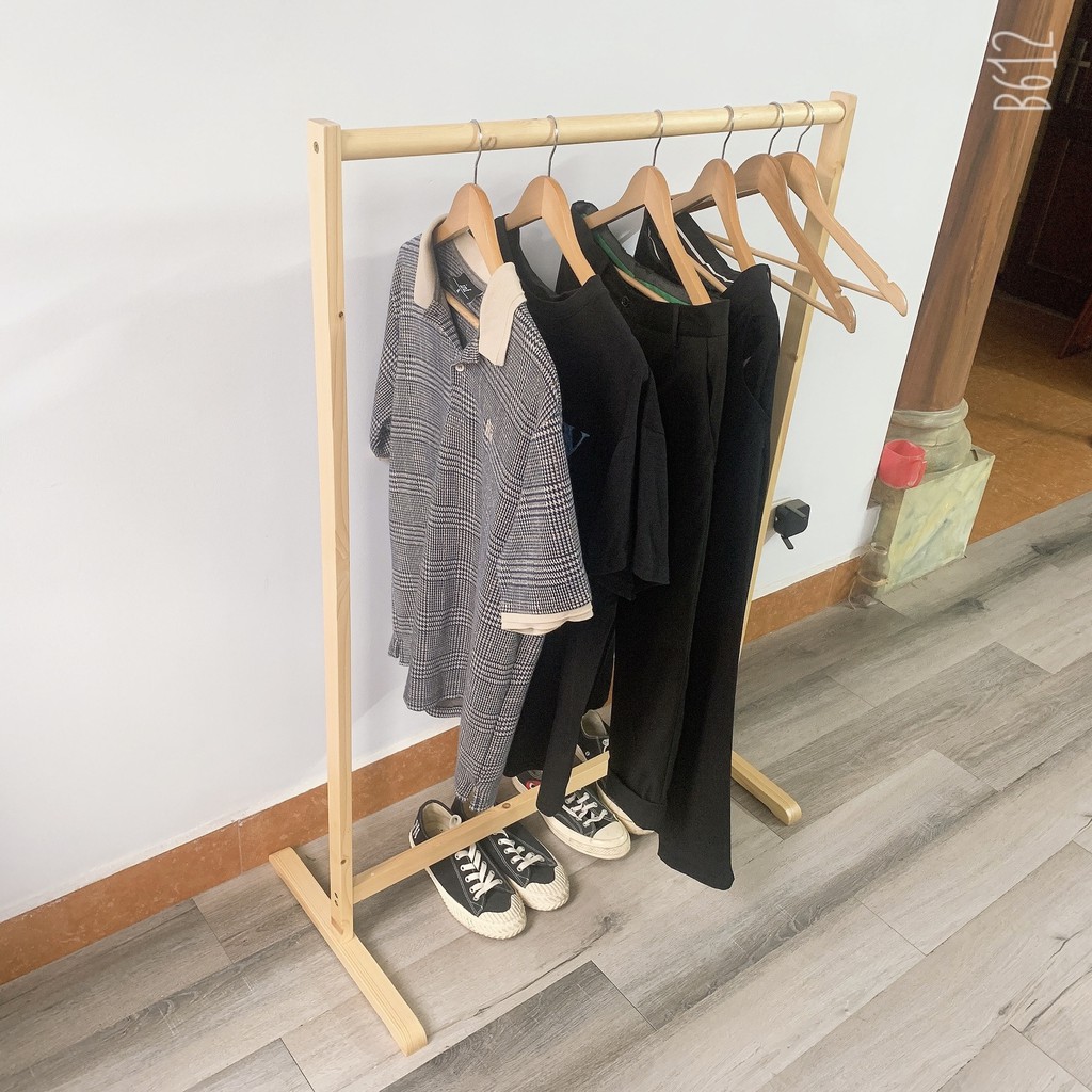 Giá gỗ treo quần áo chữ a 1 tầng 🆓freeship🆓 kệ treo quần áo đa năng gỗ cao cấp