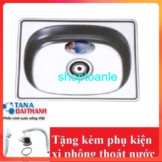 Combo 5 chậu rửa bát ĐƠN TÂN Á 1 ngăn không bàn phụ kèm phụ kiệm thoát nước
