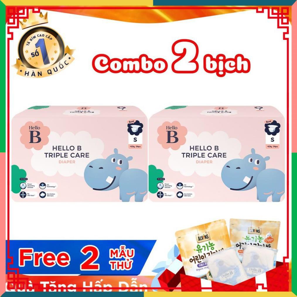 [CC2016]   TÃ DÁN HELLO B HÀN QUỐC S34/M30/L26/XL22 + Tặng FREE rong biển rắc cơm + 2 miếng mẫu cùng size