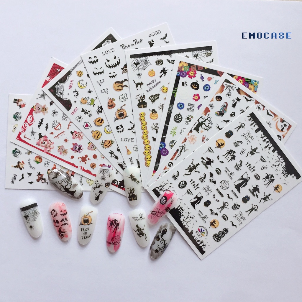 Ny-nail Miếng Dán Móng Tay Tự Dính Mạnh Mẽ Họa Tiết Tinh Tế Thân Thiện Với Môi Trường Trang Trí Nhiều Phong Cách Hallo