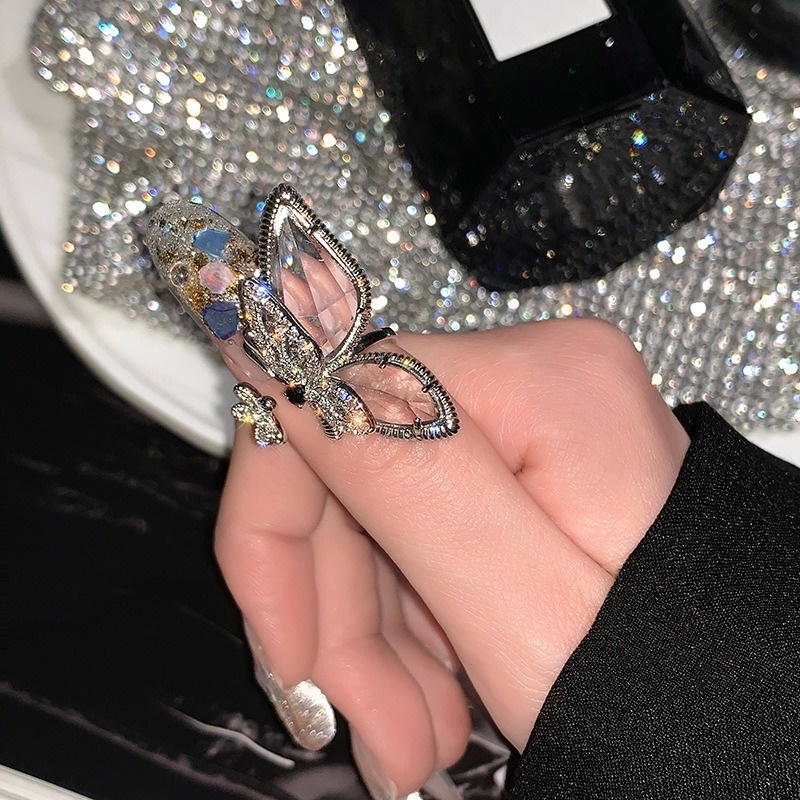 Nhẫn Hở Hình Bướm Thời Trang Hàn Quốc Cá Tính Dành Cho Nữ
