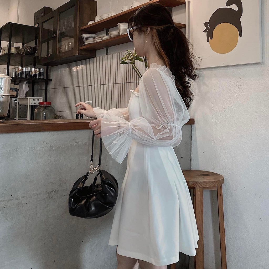 Đầm trễ vai tay ren đuôi cá | Alyssa Dress - 25STUDIO