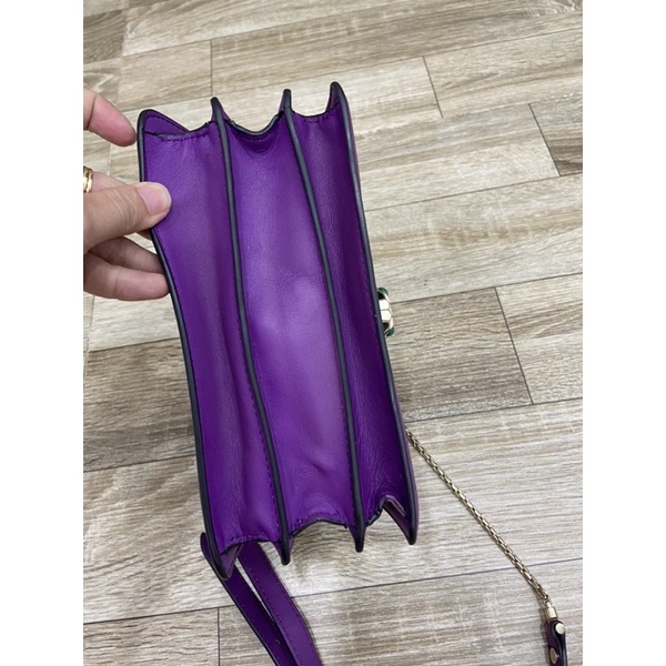 Túi si da thật BVLGARI