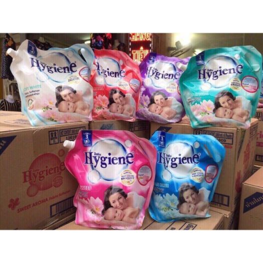 Nước xả vải Hygiene túi 1800ml Thái Lan 6 mùi hương mềm mại