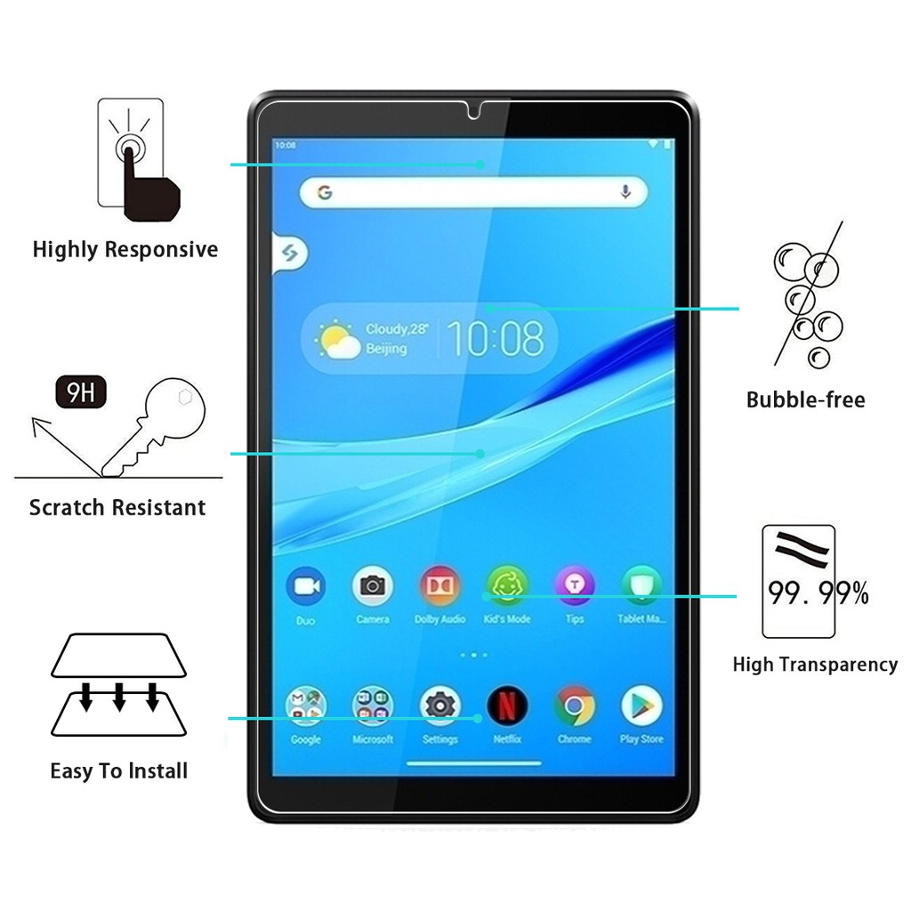 Dán kính cường lực Lenovo Tab P11 Pro M8 FHD TB-8705 8505 M10 Plus HD FHD TB-X306Chống vỡ, chống xước hiệu