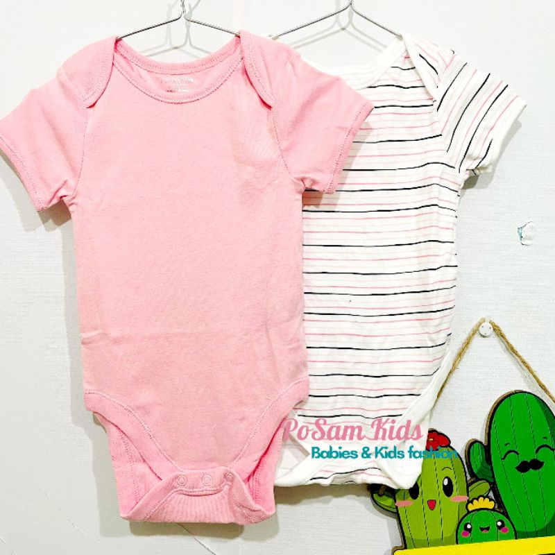 (Chọn mẫu)(Size 12-18m) Bodysuit, body chip cộc tay cho bé trai bé gái, hàng xuất xịn - PoSam Kids