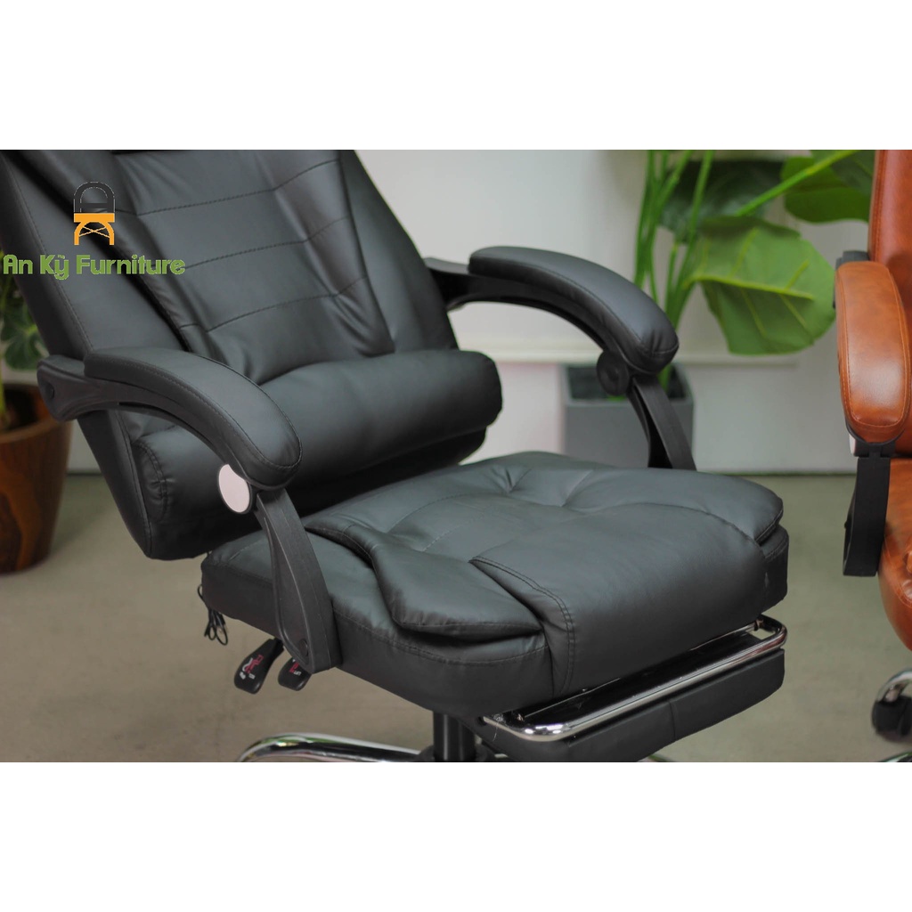 Ghế Văn Phòng Bọc Simili Chân Xoay Ngã Nằm Jo-906