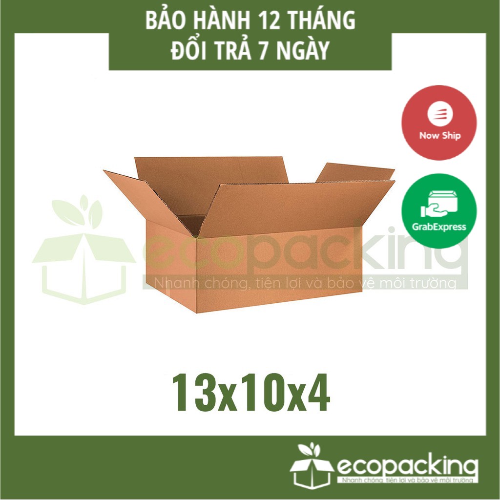 [XẢ KHO] Combo 50 thùng hộp carton 13x10x4 cm để đóng gói giao hàng
