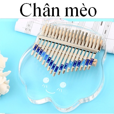 Đàn Kalimba 17 phím Trong suốt Hình thú cực đáng yêu