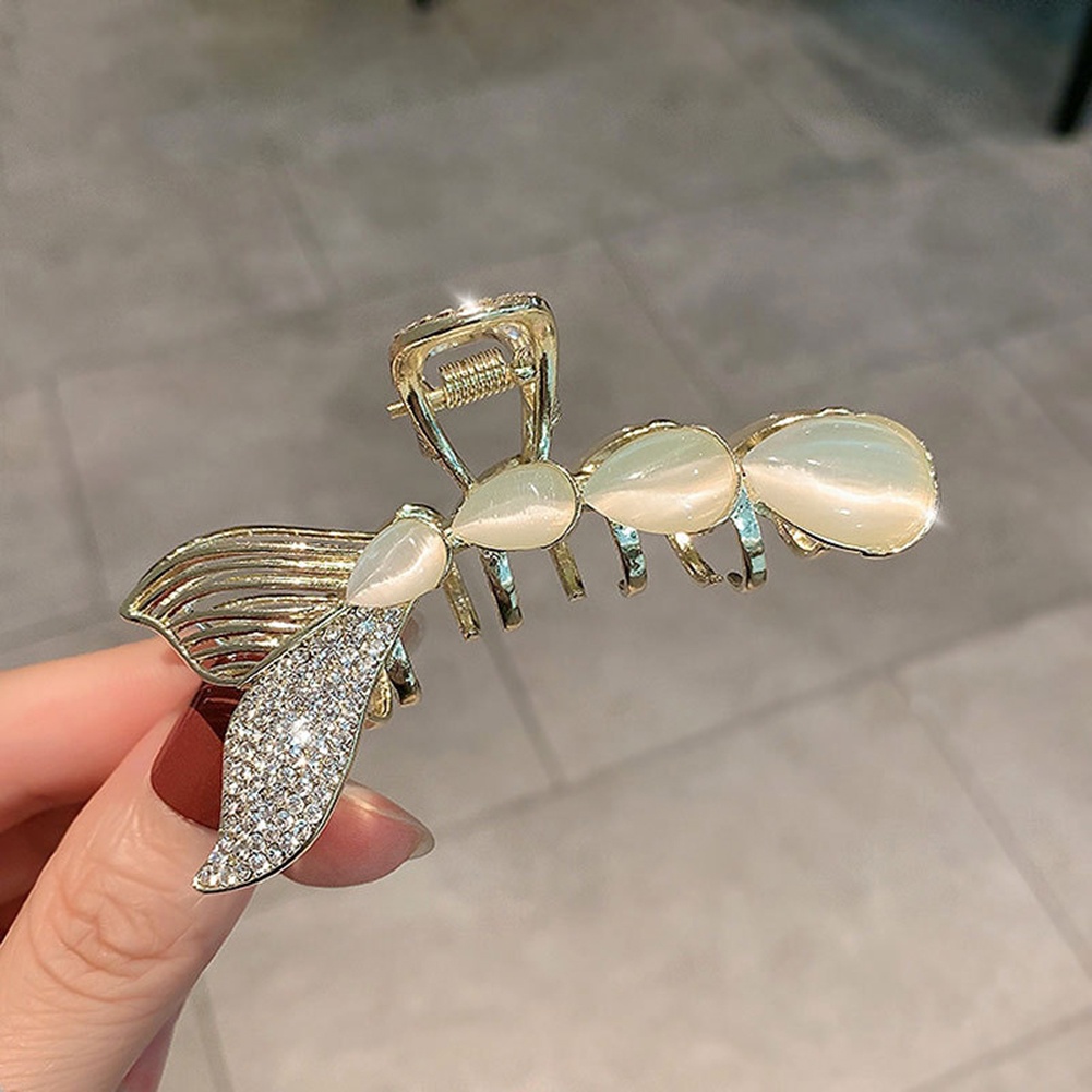 Kẹp Tóc Hình Đuôi Cá Mập Đính Ngọc Trai Phong Cách Hàn Quốc Cho Nữ