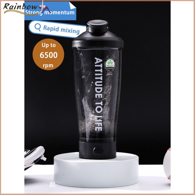 Bình Lắc Protein Chạy Điện Tự Động Chống Rò Rỉ Kích Thước Nhỏ Gọn Dành Cho Thể Thao
