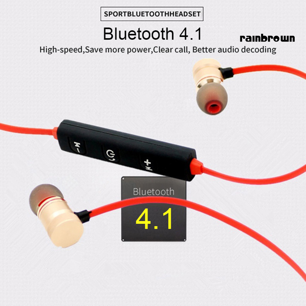 /REJ/ Y10 Magnetic Wireless Bluetooth In-Ear Earphone Stereo Sports Headphone with Mic