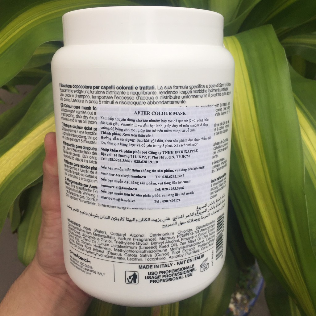 💥💥Hấp dầu Fanola After Colour dưỡng tóc nhuộm 1500ml