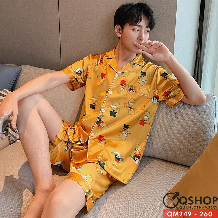 [SALE] BỘ ĐỒ PIJAMA NAM BỘ MẶC NHÀ MẶC NGỦ NAM QSHOP QM249