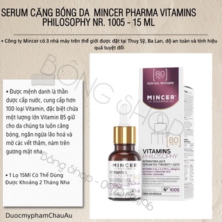 Serum căng bóng da mincer 1005