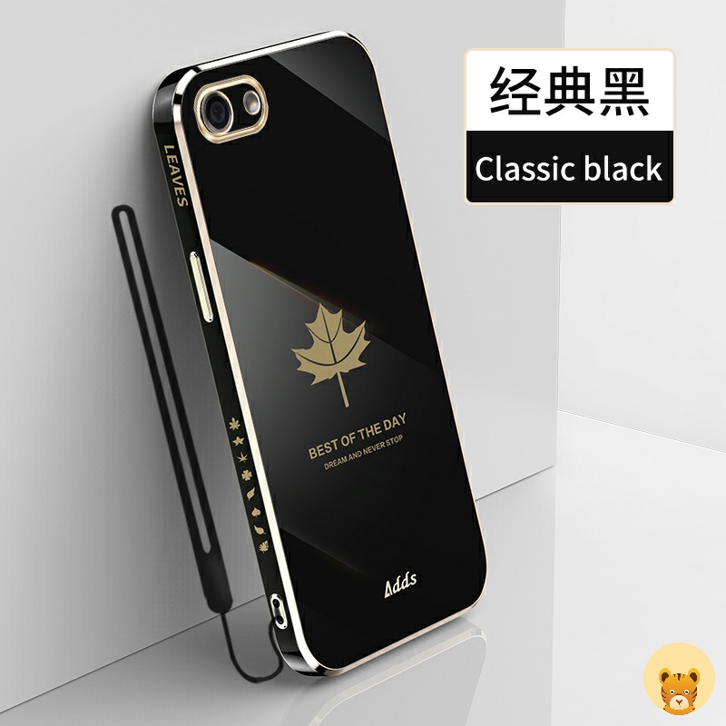 Ốp Điện Thoại Mạ Điện Sang Trọng Kèm Dây Đeo Cho Vivo Y81i Y81 Y83