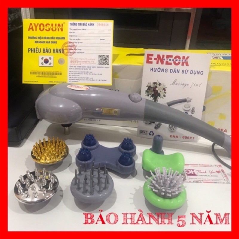 Máy massage cầm tay 7 đầu Hàn quốc AYS-Bảo hành 5 năm chính hãng