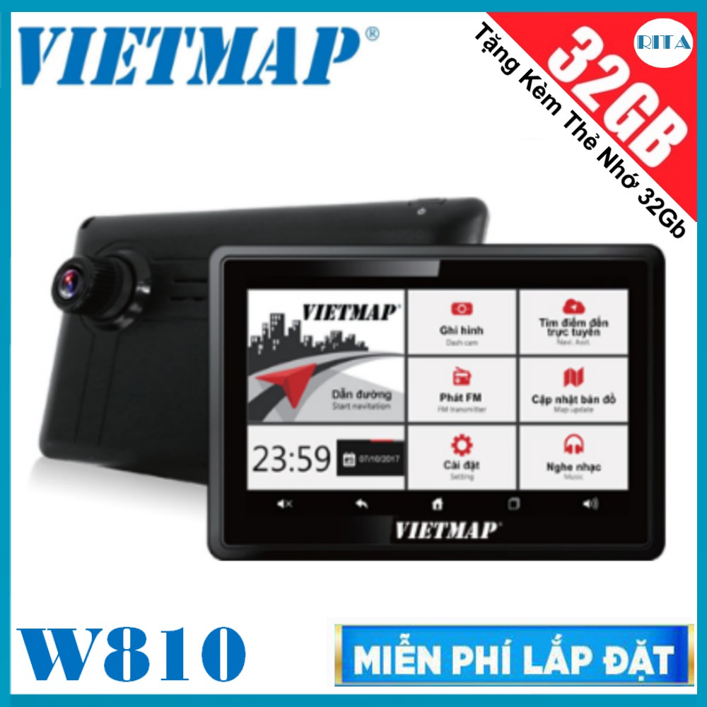 [HỖ TRỢ LẮP ĐẶT] CAMERA HÀNH TRÌNH VIETMAP W810
