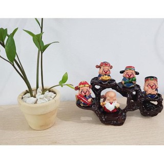 [Hàng loại 1] Bộ tượng 5 ông thần tài Phúc Lộc Thọ Tài Hỷ - Kèm Đế Ngọc
