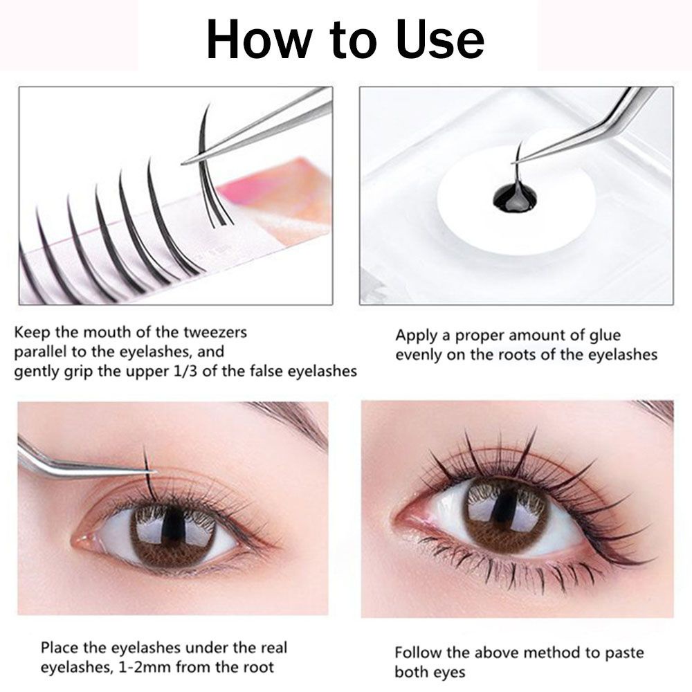 [Hàng mới về] Hộp lông mi giả thủ công dáng chữ A mềm mại độ dài tùy chọn