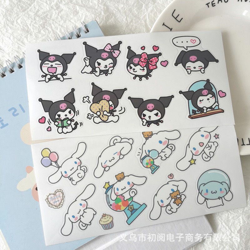 Nhãn dán dễ thương hoạt hình Nhật Bản trang trí sổ tay,album,ipad sáng tạo DIY tkhông thâm nước ND48